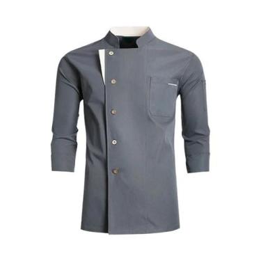 Imagem de Jaqueta Profissional De Chef Para Outono/Inverno, Camisa De Chef Para 