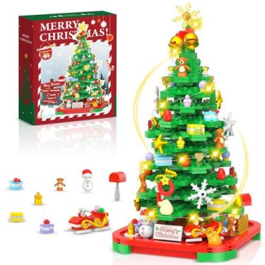 Imagem de Kit de Bloques de Construcción Árbol de Navidad Alagoo 572 piezas con 