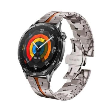 Imagem de Pulseira De Aço Inoxidável Luxuosa Para Huawei Watch GT 6 pro GT5 GT4 