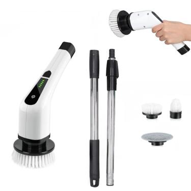 Imagem de Escova De Limpeza Eletrica Sem Fio 25w Bateria Recarregavel Limpeza Esfregao Giratorio