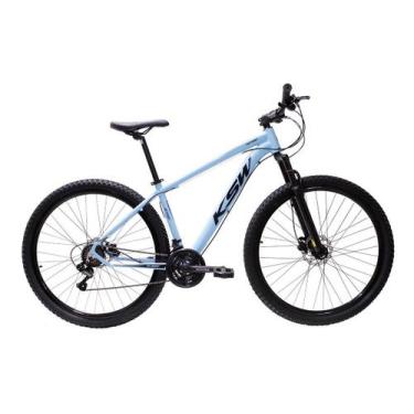 Imagem de Bicicleta Aro 29 Ksw Cambios Shimano 21v Freios Hidraulicos, Azul clar