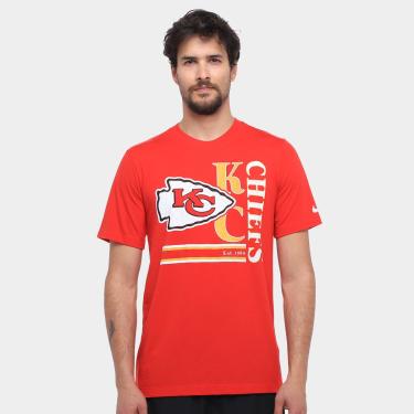 Imagem de Camiseta Nike NFL Kansas City Chiefs Triblend Logo Masculina-Masculino