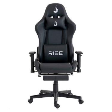 Imagem de Cadeira Gamer Rise Mode X02, Ângulo Ajustável, Até 130Kg, Braço 2D, Ap