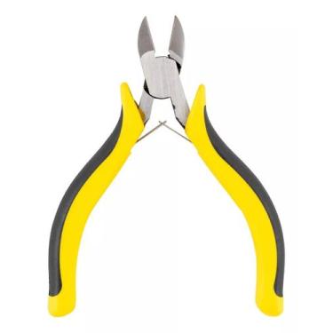 Imagem de Alicate mini corte 4,5 diagonal aço eda profissional com mola 7zf elet