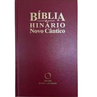 Imagem de Bíblia Sagrada e Hinário Novo Cântico  RA  Letra Grande  Capa Dura Vin