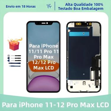 Imagem de Substituição De Tela OLED LCD Para iPhone 12 Mini pro MAX 11 pro Max A