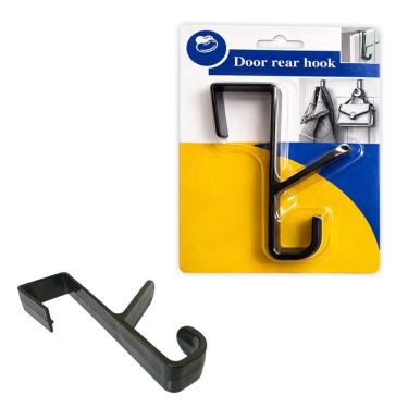 Imagem de Suporte Para Porta Sem Furos Gancho Duplo Organizador Bolsa Casaco Toalha Banheiro Quarto