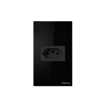 Imagem de Tomada Inteligente Wi-Fi ETS 1001 10A com Controle Remoto por Aplicativo Preto Intelbras