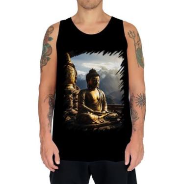 Imagem de Camiseta Regata Estátua de Buda Iluminado Religião 4 - Kasubeck Store,