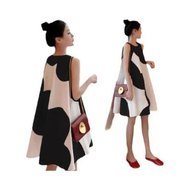 Imagem de Vestido De Verão Solto Para Gestantes Estilo Coreano Saia Longa Para E