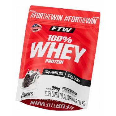 Imagem de Whey Protein 100% Concentrado Refil 900g - FTW Sabor:Cookies, Cookies