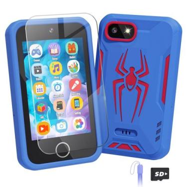 Imagem de Smartphone Lizzbey Kids Spider Toys para meninos de 3 a 8 anos com cap