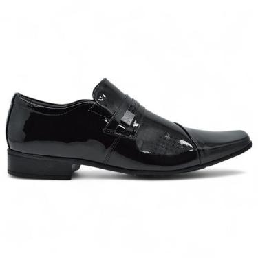 Imagem de Sapato Social Masculino Jota Pe Air Fillipo Couro Slip On -, Preto, 39