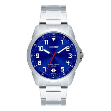 Imagem de Relogio Orient Analogio Azul Metal Prata Mbss1154a D2sx