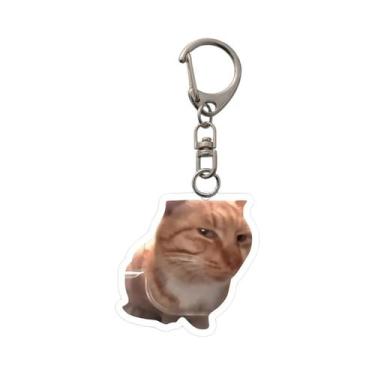 Imagem de Chaveiro De Memes De Gatos Engraçados E Fofos, Presente Para Estudante