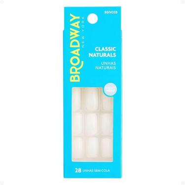 Imagem de Unhas Naturais Kiss Ny Broadway Classic Naturals Quadrado Médio Create