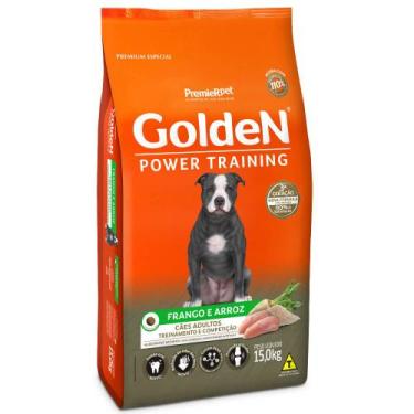 Imagem de Ração Golden Power Training Para Cães Adultos Sabor Frango, Arroz e Ve