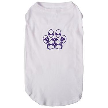 Imagem de Mirage Pet Products Camisa roxa com estampa de pata Argyle branca 3GG (20)