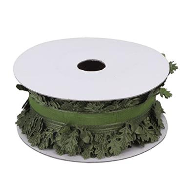 Imagem de Fita de folha, fita de embrulho de presente de poliéster DIY à prova d'água de férias para faixa de cabelo