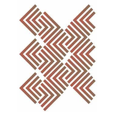 Imagem de Stencil de Acetato para Pintura OPA Simples 15 x 20 cm - 1885 Estamparia Geométrica