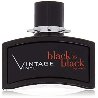 Imagem de Nu Parfums Black Is Black Vintage Vinyl Eau de Toilette Spray para homens, 100 ml