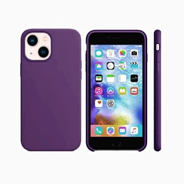 Imagem de Capinha Slim Case Colorida Compatível Com IPhone 13 Vermelha,Preta, Laranja, Amarela, Azul, Rosa, Pink, Branca, Lilás, Marrom, Verde, Roxo Com 3 Camadas De Proteção PREMIUM (Roxo)