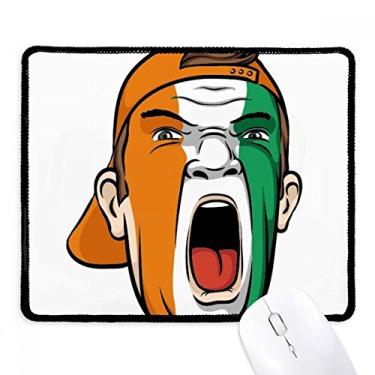 Imagem de Coate D'Ivoire boné para maquiagem facial Mousepad borda costurada tapete de borracha para jogos