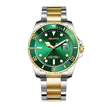 Imagem de Relógio Masculino Dourado Verde Prata Campeão Arlanch 305 VE