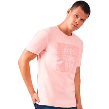 Imagem de Camiseta Acostamento Rocks O23 Rosa Masculino