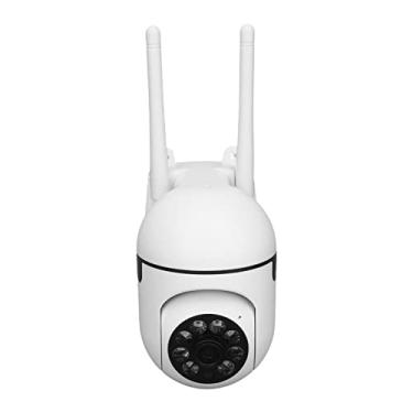 Imagem de Câmera de Segurança WiFi, Câmera de Vigilância Doméstica 1080P 5G WiFi, Câmera de Monitoramento Interno Com Visão Noturna, Detecção de Movimento (plugue americano)