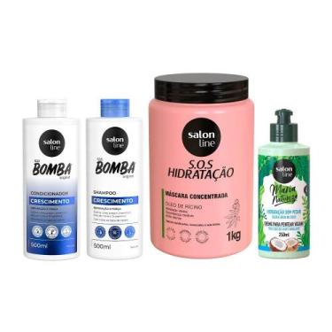 Imagem de Kit Com Shampoo E Condicionador Sos Bomba + Creme Para Pentear Maria N