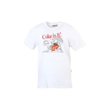 Imagem de Camiseta Coca Cola Jeans Estampada 0353207990 (BR, Alfa, M, Regular, Off Shell)