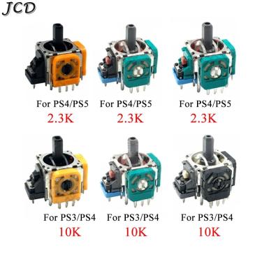 Imagem de Jcd 1 pçs 3d analógico vara joystick sensor módulo 3pin balancim para ps5 ps4 ps3 controlador eixo