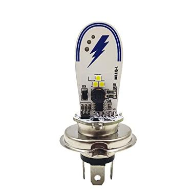 Imagem de Ruiandsion H4 Lâmpada LED para farol de motocicleta 9-30V super brilhante 6000K branco 3030 6SMD Chips LED farol de motocicleta com farol alto e baixo