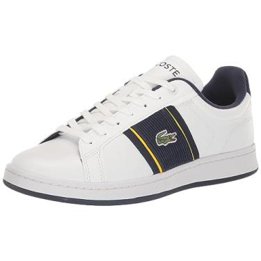 Imagem de Lacoste Carnaby Pro Cgr 2231 SMA Tênis masculino, Branco/Nvy, 43