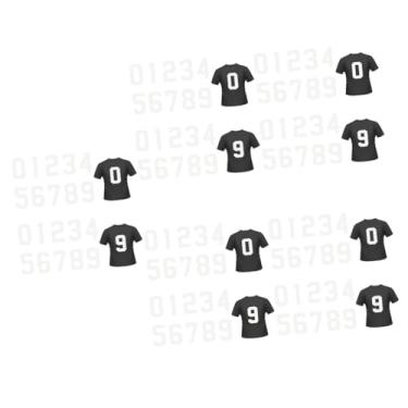 Imagem de NUOBESTY 100 Peças Transferência Térmica Digital Adesivos De Número De Camiseta Números De Tecido Ferro Na Diy Adesivo De Transferência De Calor Decoração Plástico Camisa Branco Acessórios
