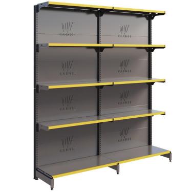 Imagem de Gôndola Fit 40 Parede 1 Inicial E 1 Continuação 2,02m Farmácia Comercio - Amapá