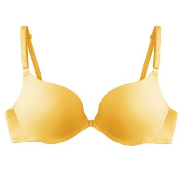 Imagem de Lingerie feminina sutiã lingerie feminina fina sem costura básica sem fio 2024 na moda Y2K, Z-627 amarelo mostarda, M