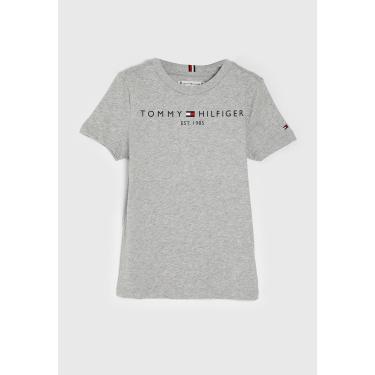 Imagem de Infantil - Camiseta Tommy Hilfiger Slim Logo Cinza Tommy Hilfiger TKKS0KS00210 menina
