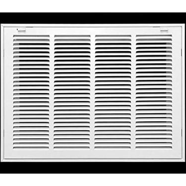 Imagem de HVAC Premium Grade de filtro de ar de retorno de aço de 50 cm x 30 cm para filtro de 2,5 cm - abas de plástico fáceis para rosto/porta removíveis - cobertura de duto HVAC - face plana estampada -