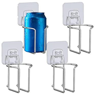 Imagem de Skywin - Suporte de copo montado na parede - Pacote com 4 porta-copos de metal grande para iate, caminhão, carro, trailer - instalado em paredes e grades - Suporte de copo montável perfeito para latas