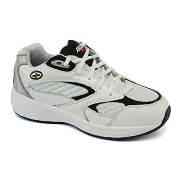 Imagem de Sapato esportivo confortável masculino Answer2 554 Branco/Azul marinho, White/Navy, 7.5 X-Wide