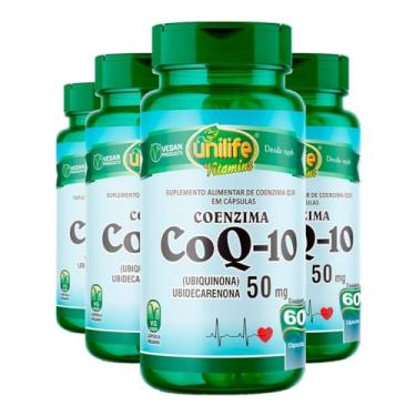 Imagem de Co-enzima CoQ-10 Ubiquinona 50mg Unilife 60 Cápsulas 4un