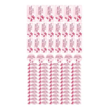 Imagem de Adesivo Etiqueta Escolar Personalizado Vinil Borboleta 88 UN