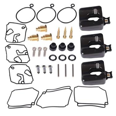 Imagem de Motor de barco 6H4-W0093-02 6H4-W0093-03 6H4-W0093-04 Kit de reparo de carburador e junta para motor de popa Yamaha 40HP 50HP, 8M6010313 para Mercury Mariner, serve para Sierra 18-7768 6HH 4-W000 93,