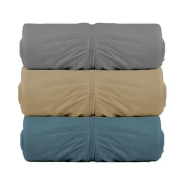 Imagem de Kit 3 Lençóis Malha Queen com Elastico Vivaldi - Fio 30/1 Penteado - 100% Algodao (Kit4)