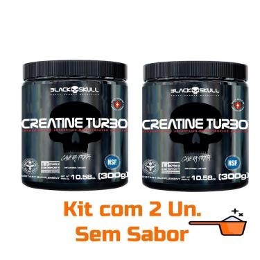 Imagem de Kit 2 Creatinas Black Skull Turbo 300g-Unissex