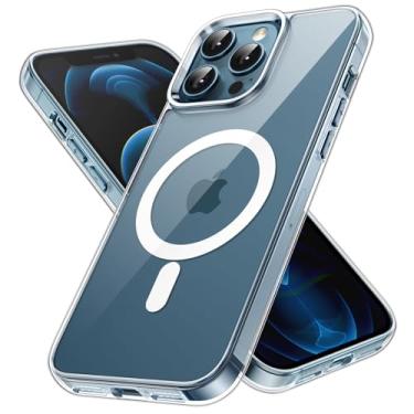 Imagem de JETech Capa Magnética para iPhone 12 Pro Max 6,7 Polegadas Compatível com o Carregamento sem fio MagSafe, Case para Celular à Prova de Choque, Capinha Parte Traseira Claro Anti-Riscos (Claro)