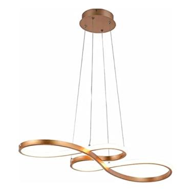 Imagem de Lustre Pendente Led SMD 40w Design Moderno Dourado 4000k