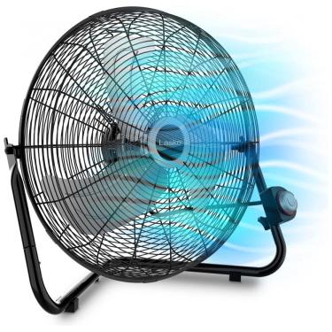 Imagem de Ventilador de Piso com QuickMount para Uso no Chão ou na Parede e 3 Velocidades, 110V, Lasko 264QM, Preto e Prata